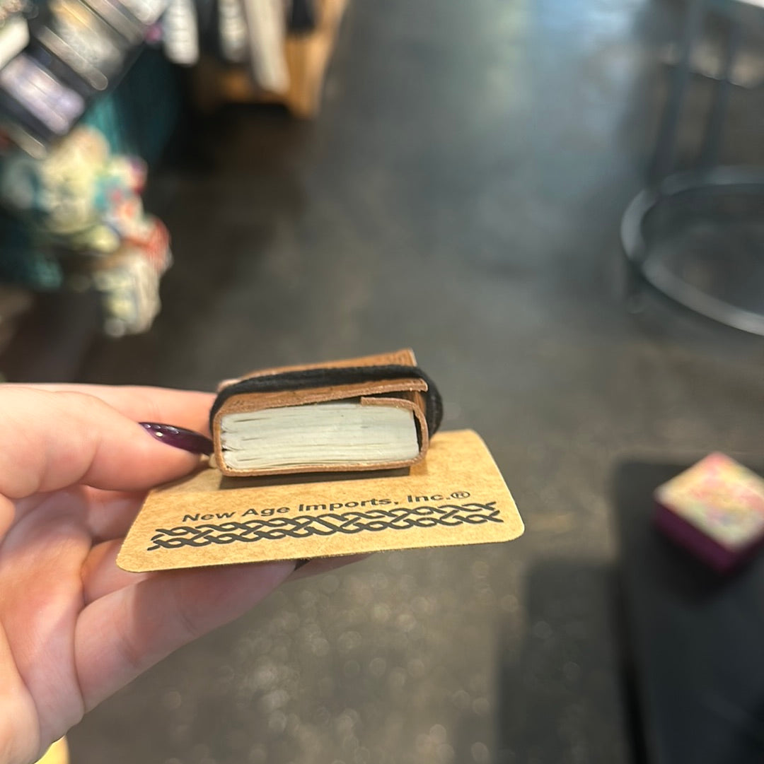 Leather journal keychain