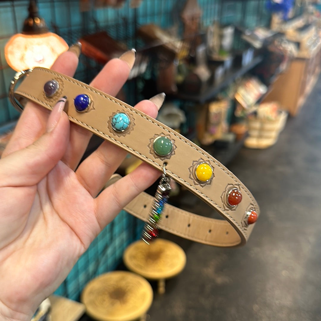 Chakra Crystal Pet Collar