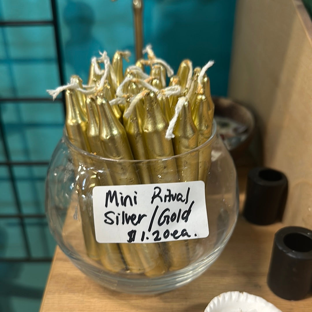 Mini Ritual Candles Gold