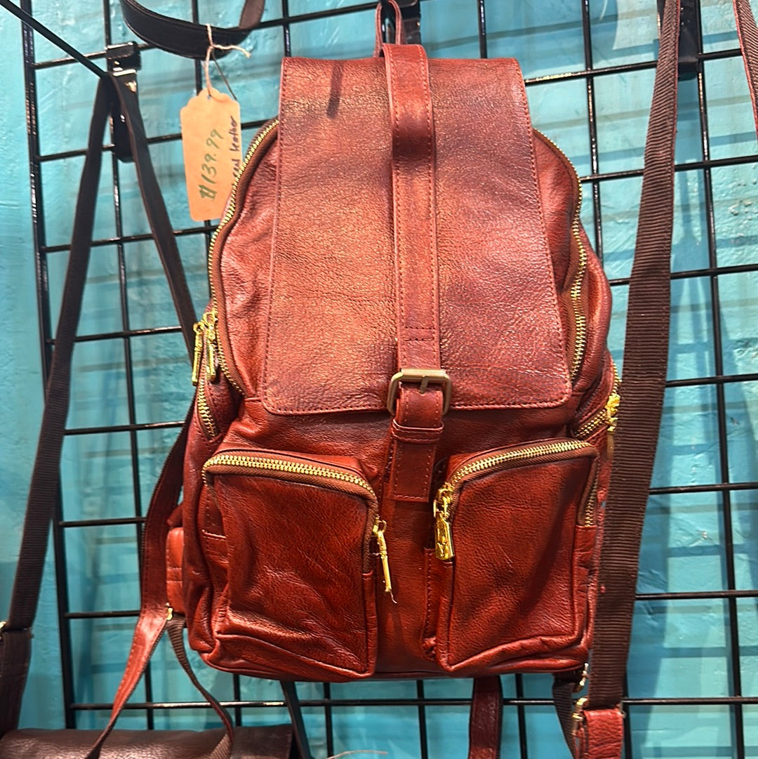 Genuine Leather Backpack