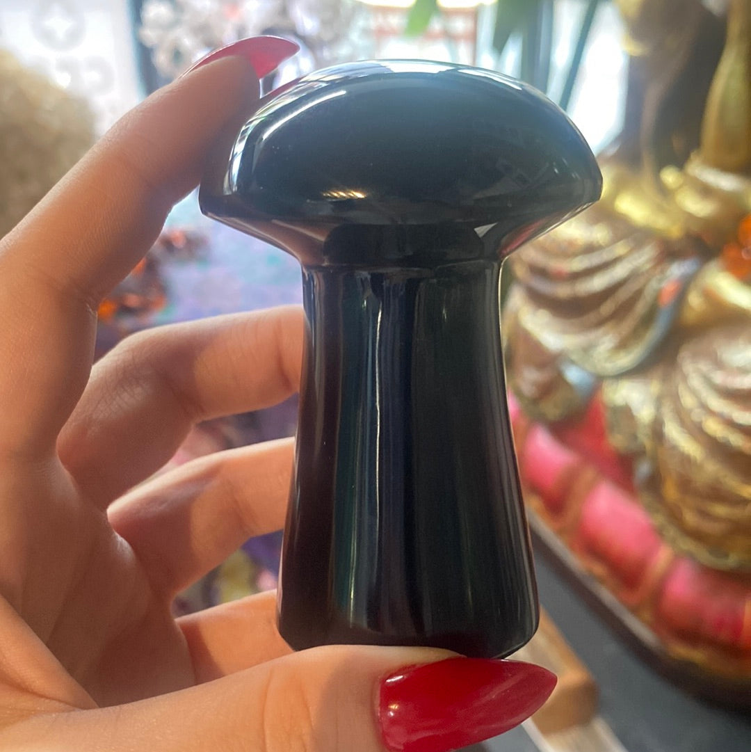 Obsidian Mushroom Large