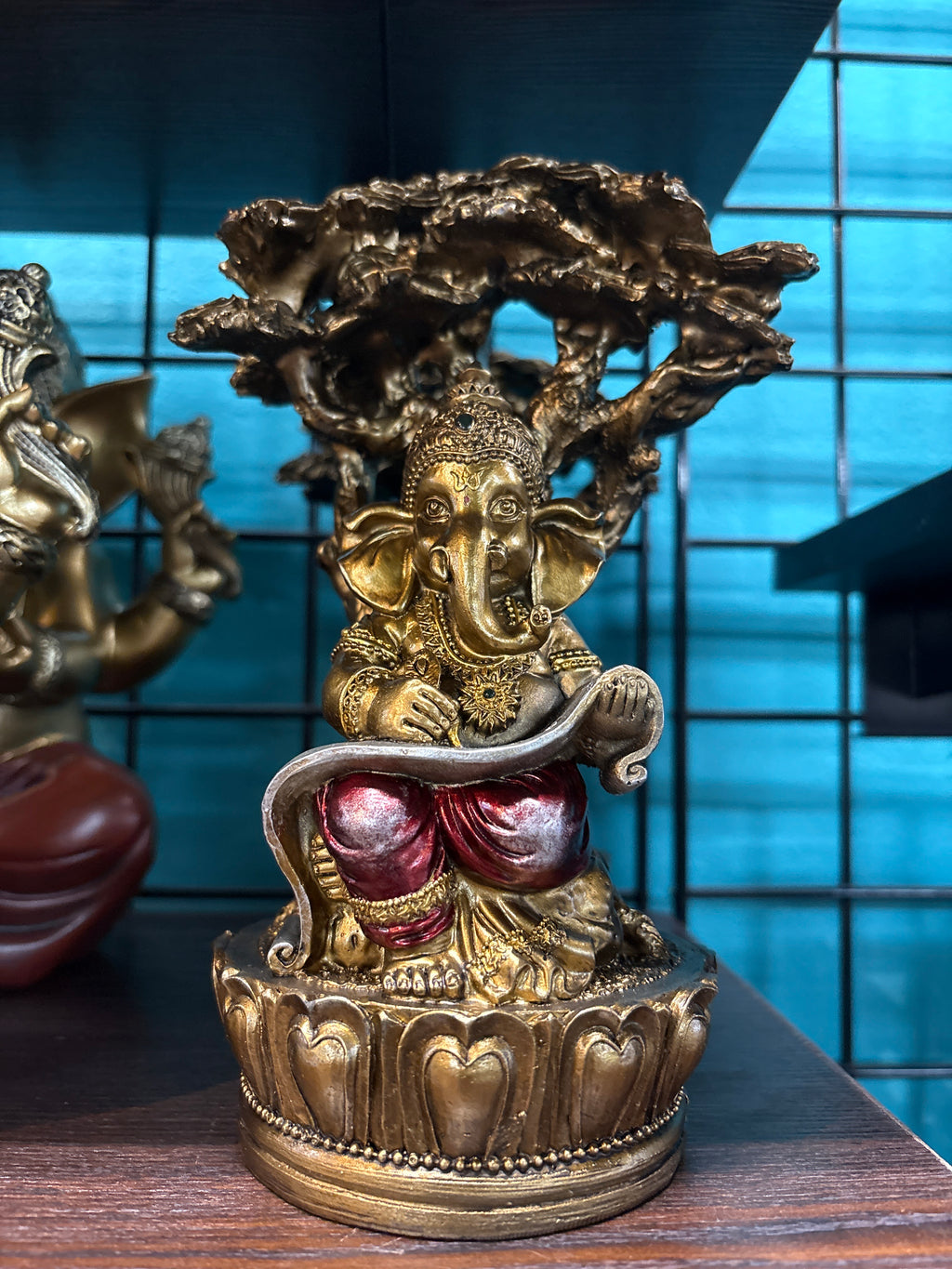 Ganesha Reading under Tree