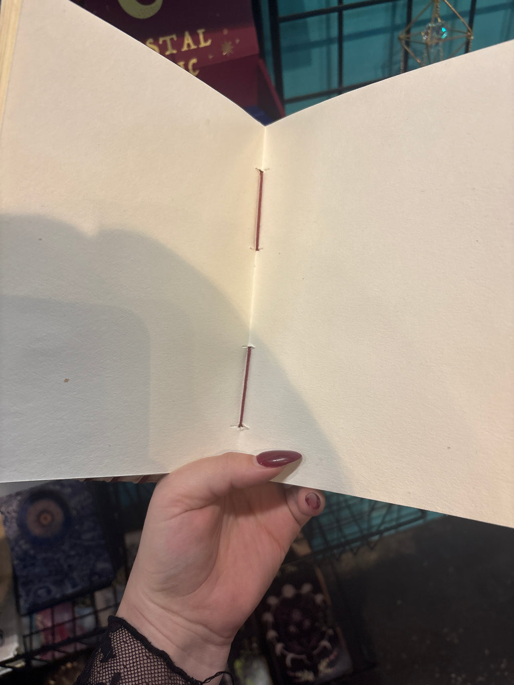 Leather Journal with stones