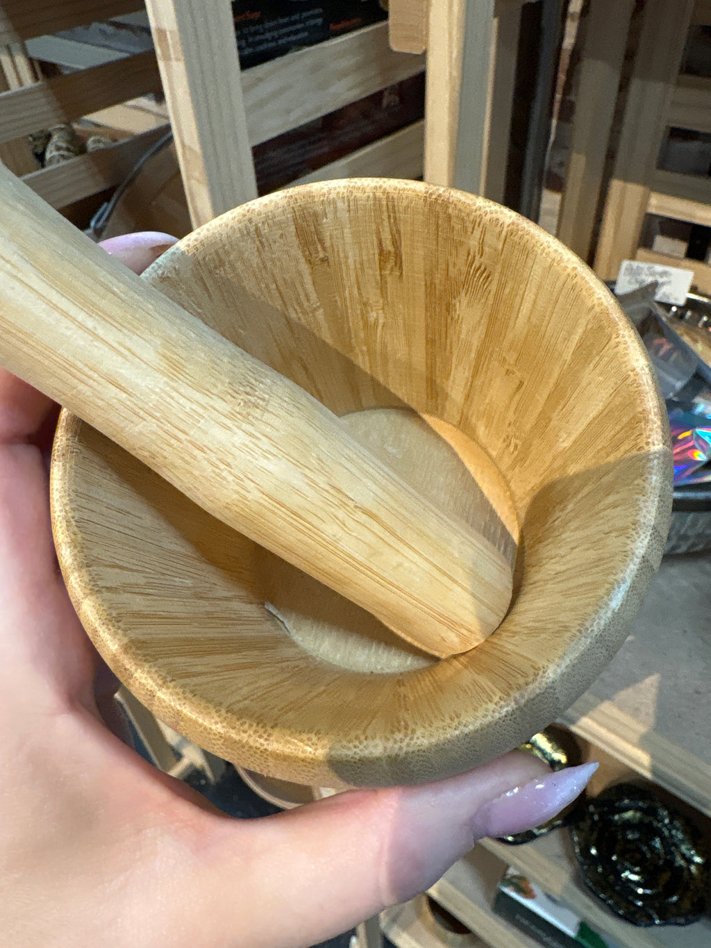 Wood Mortar & Pestle