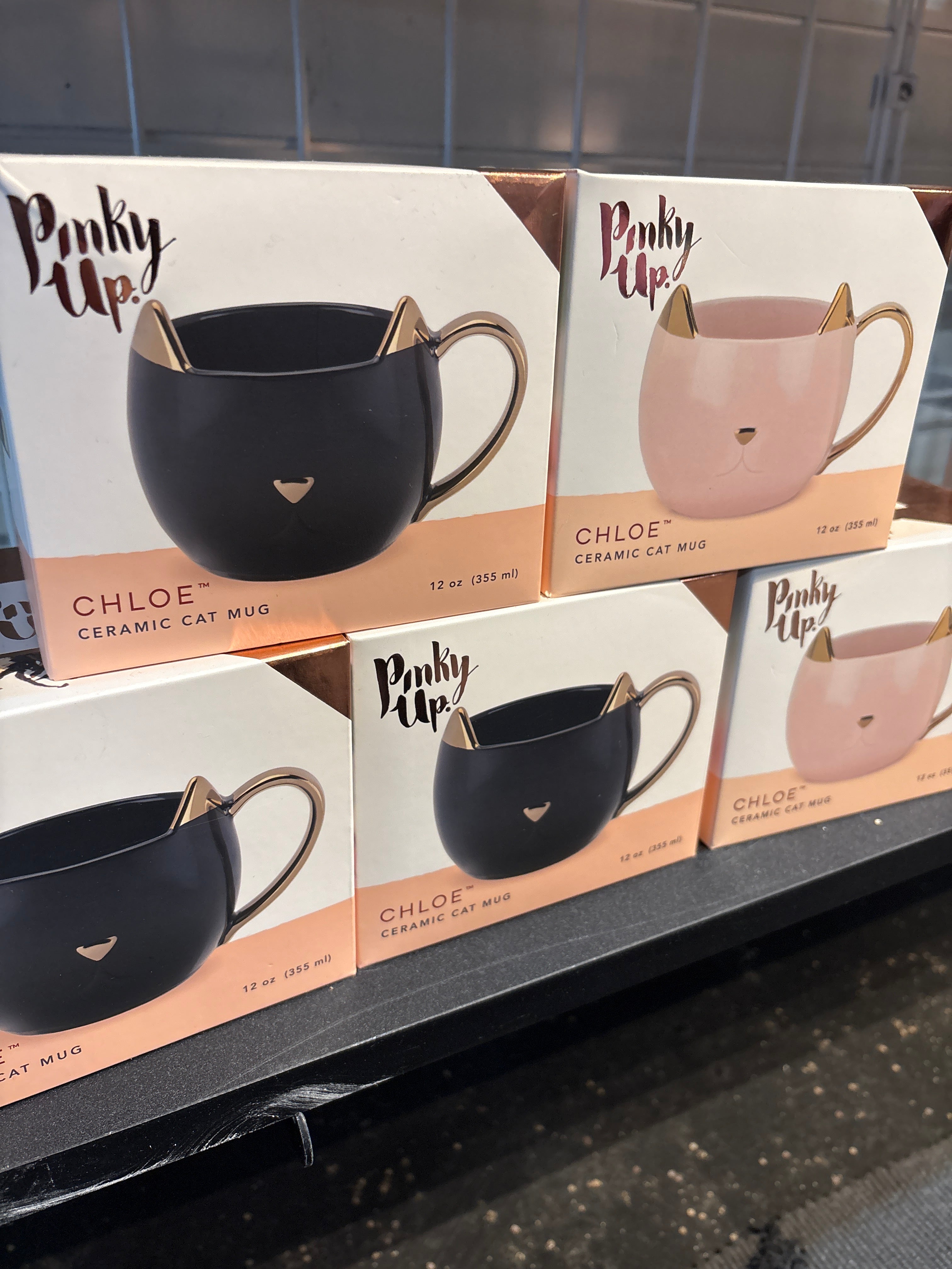 Pinky Up Chloe Ceramic Cat Mug