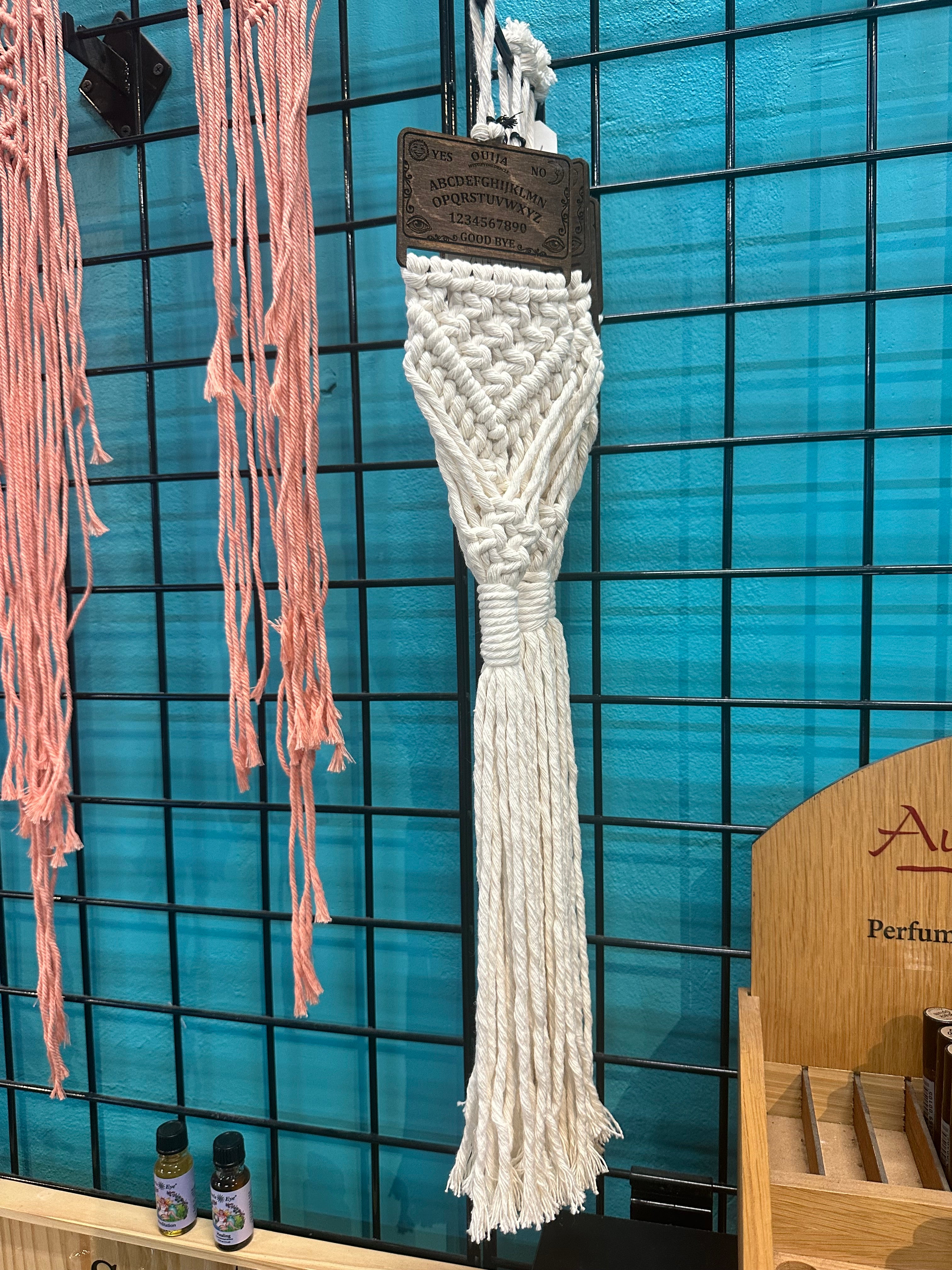 Ouija Air Plant & Crystal Holder Macrame