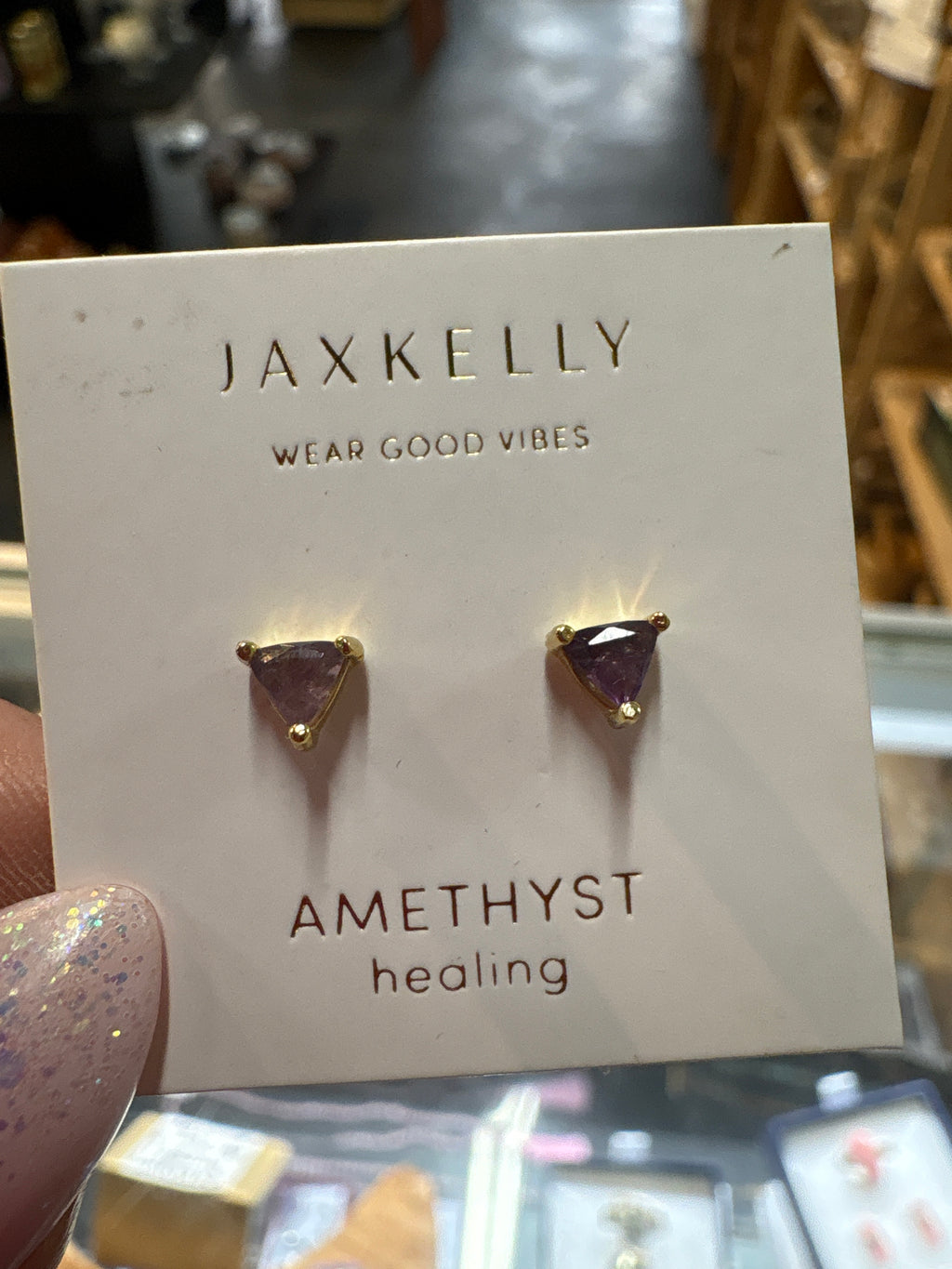 Amthyst Stud Earrings