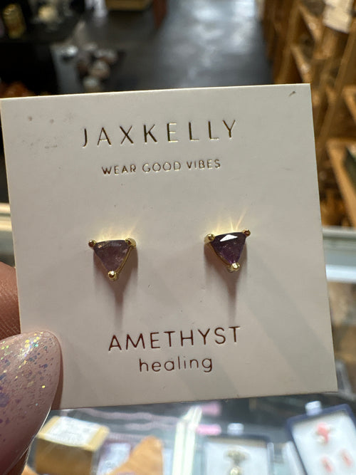 Amthyst Stud Earrings