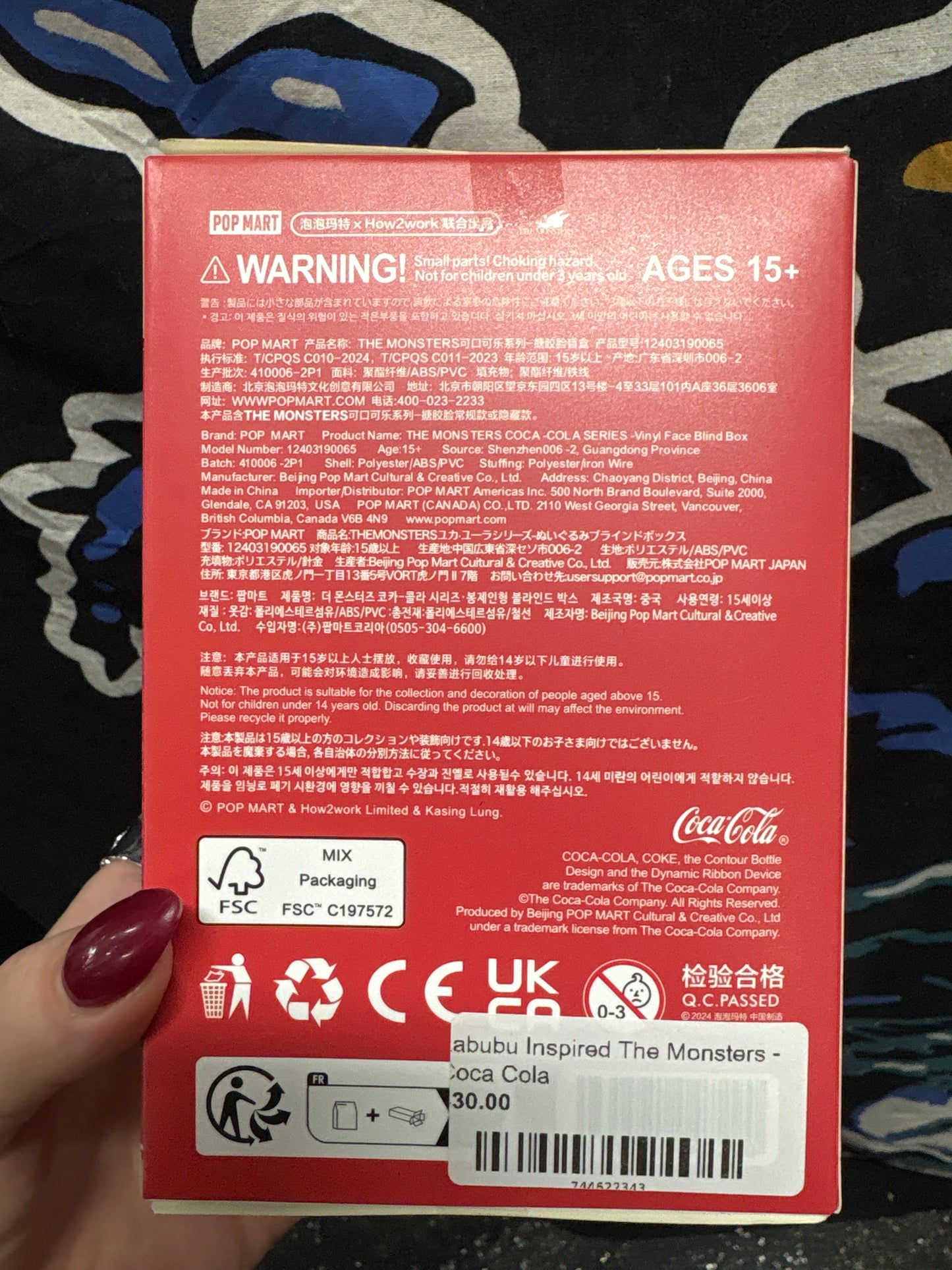 The Monsters Labubu Inspired mystery Coca Cola Blind Box