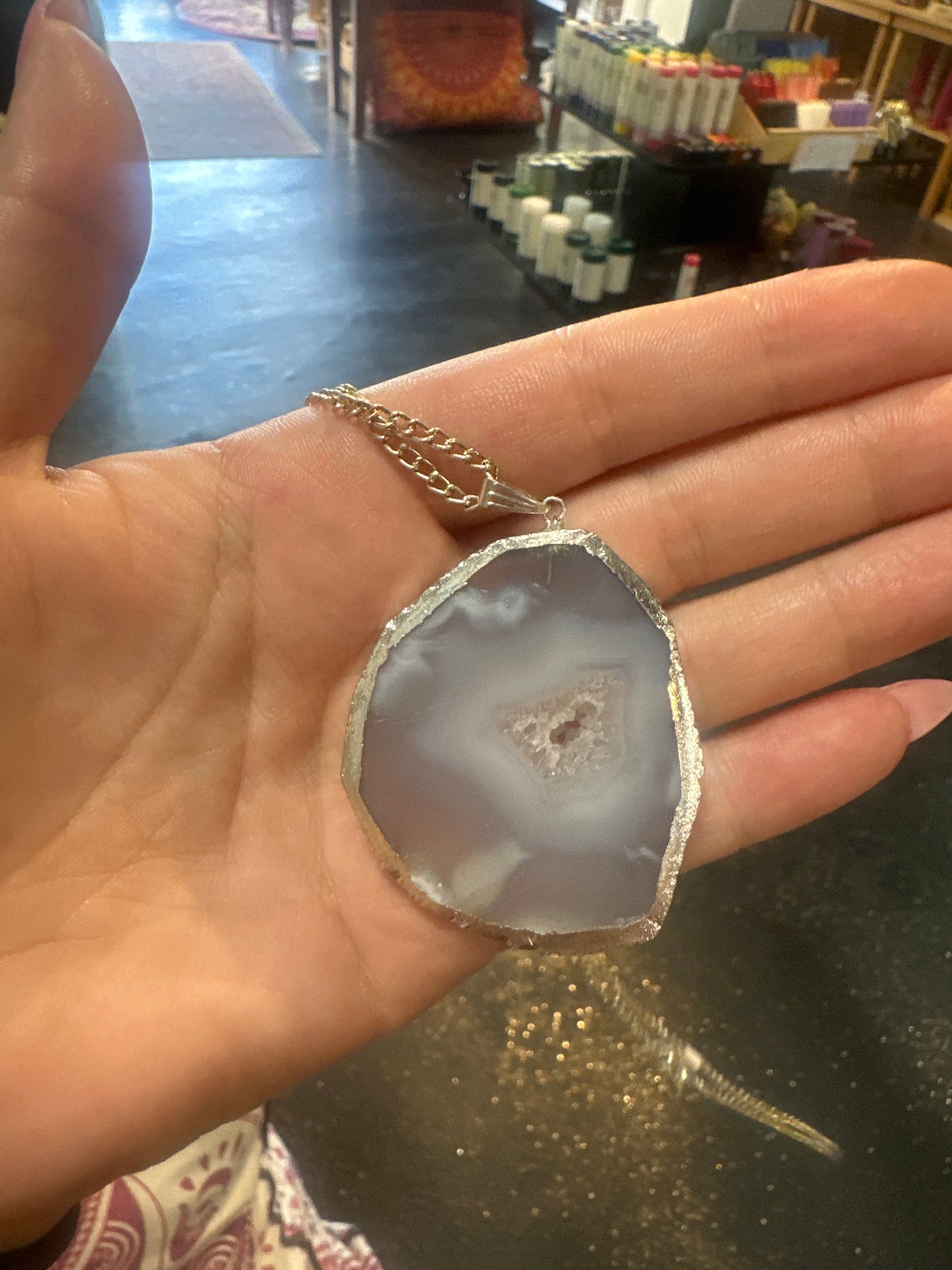 Agate Slice Necklace