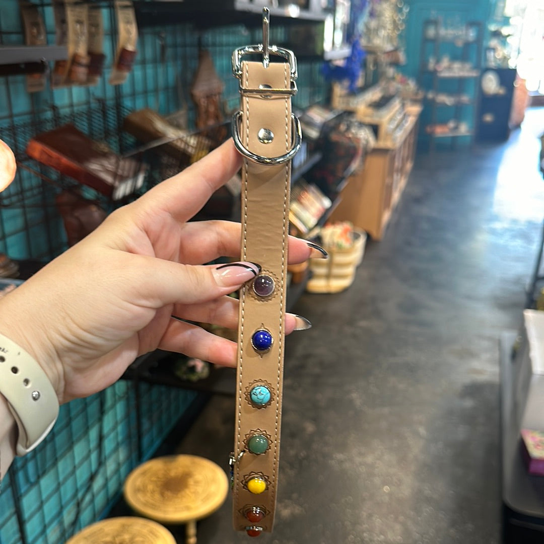 Chakra Crystal Pet Collar