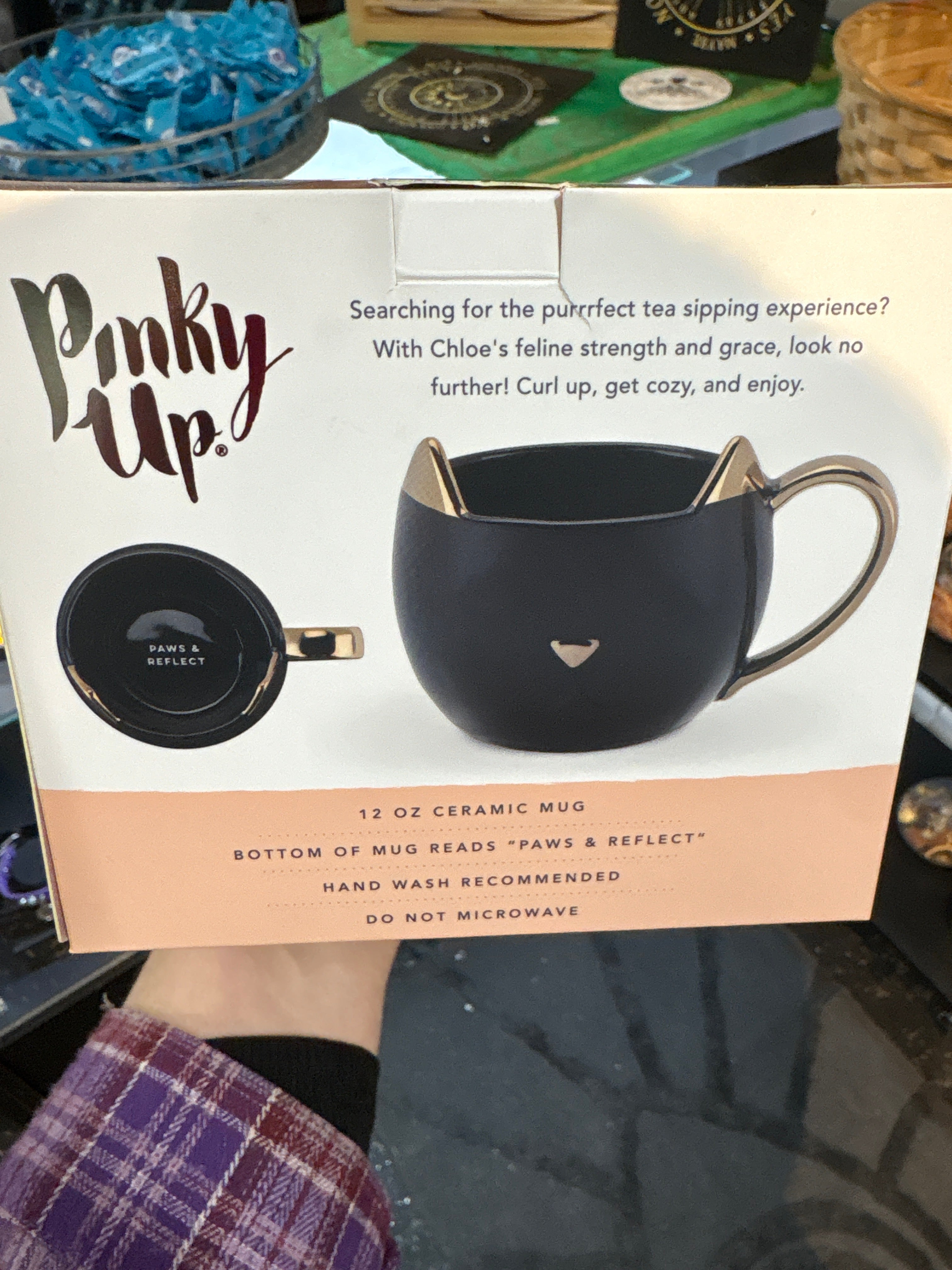 Pinky Up Chloe Ceramic Cat Mug