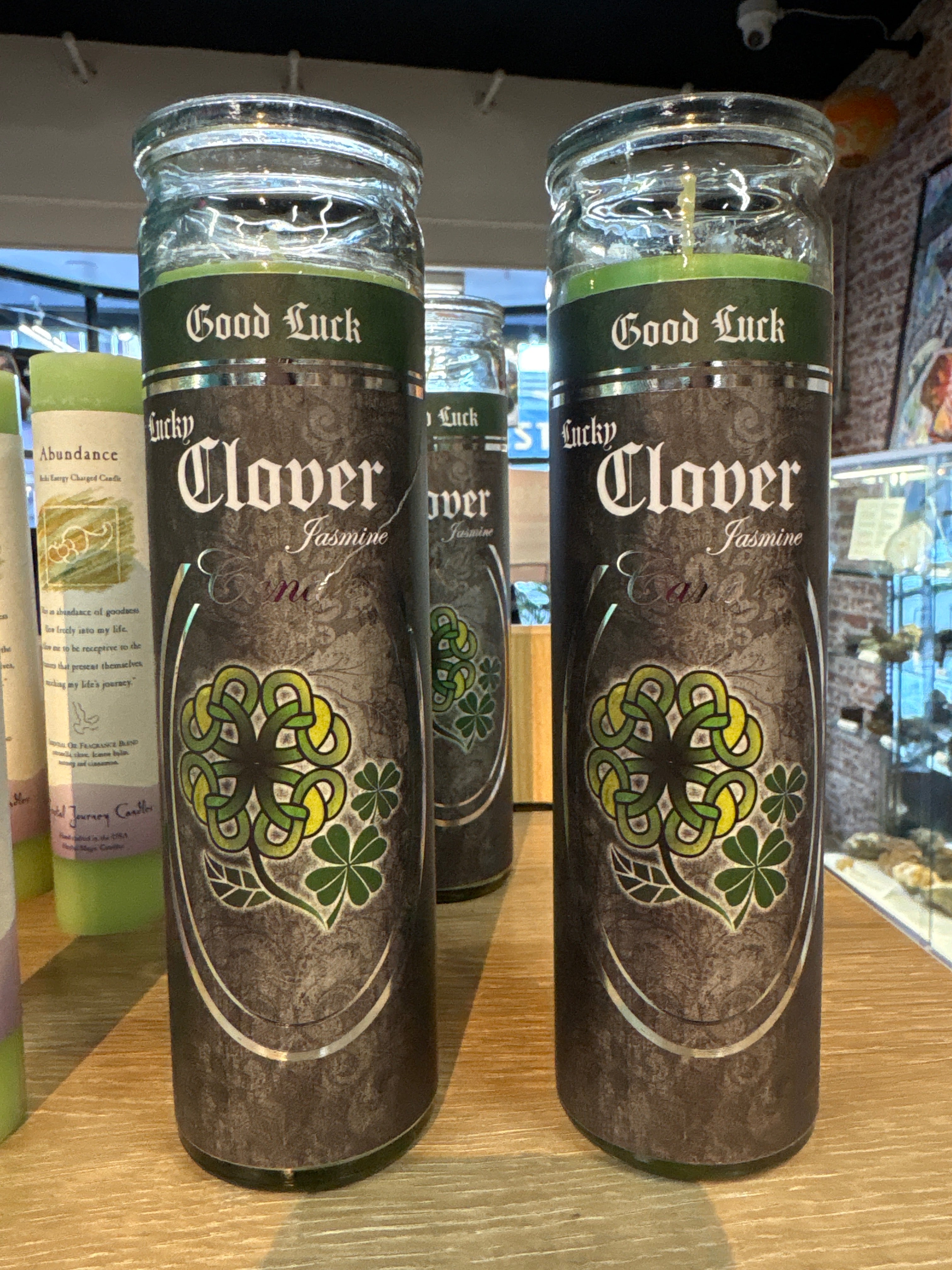 Good Luck Lucky Clover Jar Candle