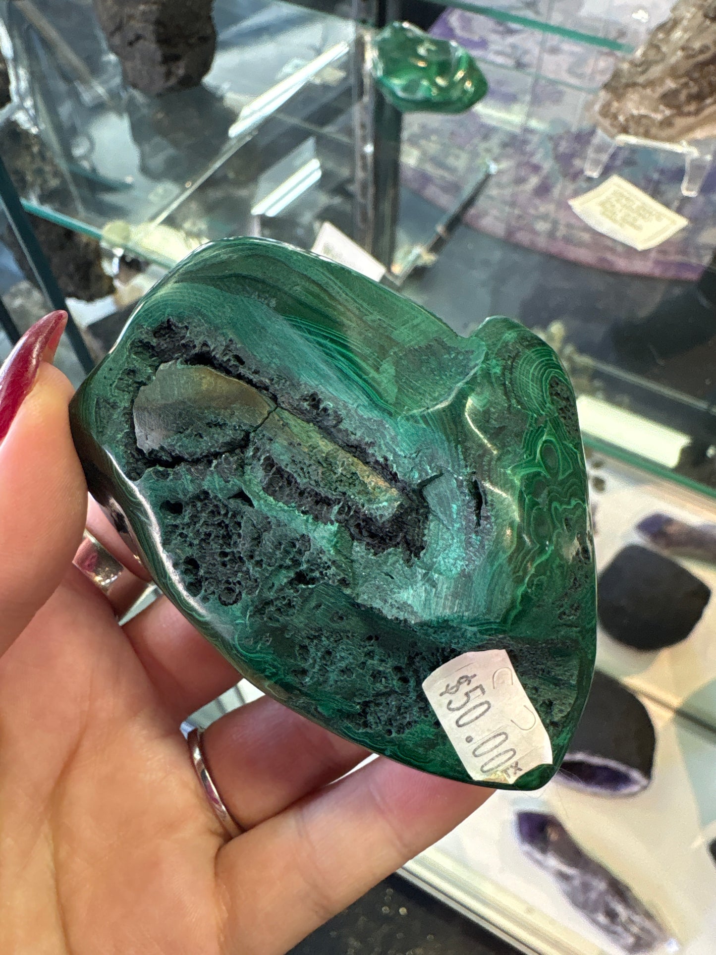 Large Malachite Cluster