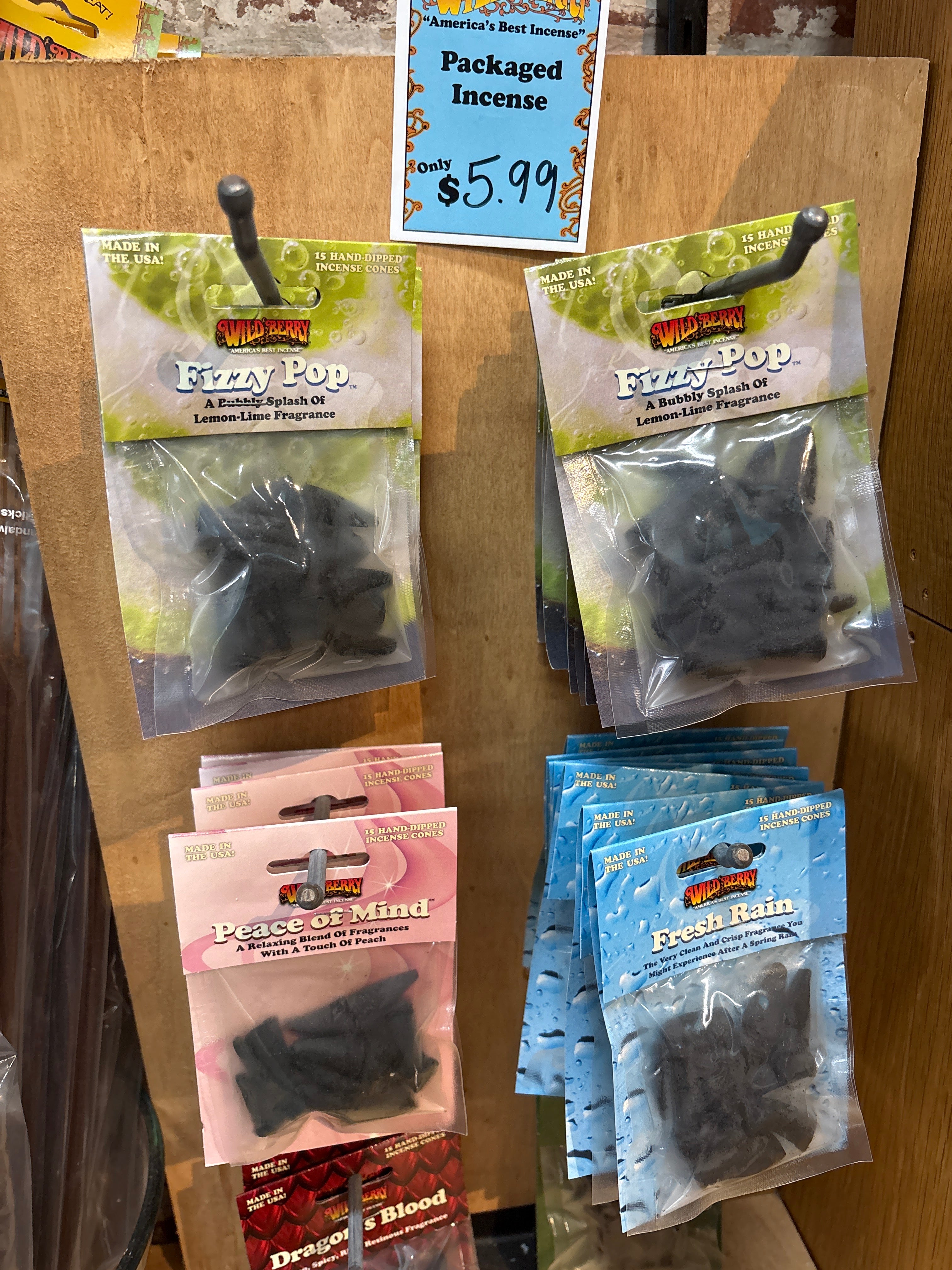 Wild Berry Packaged Cone Incense