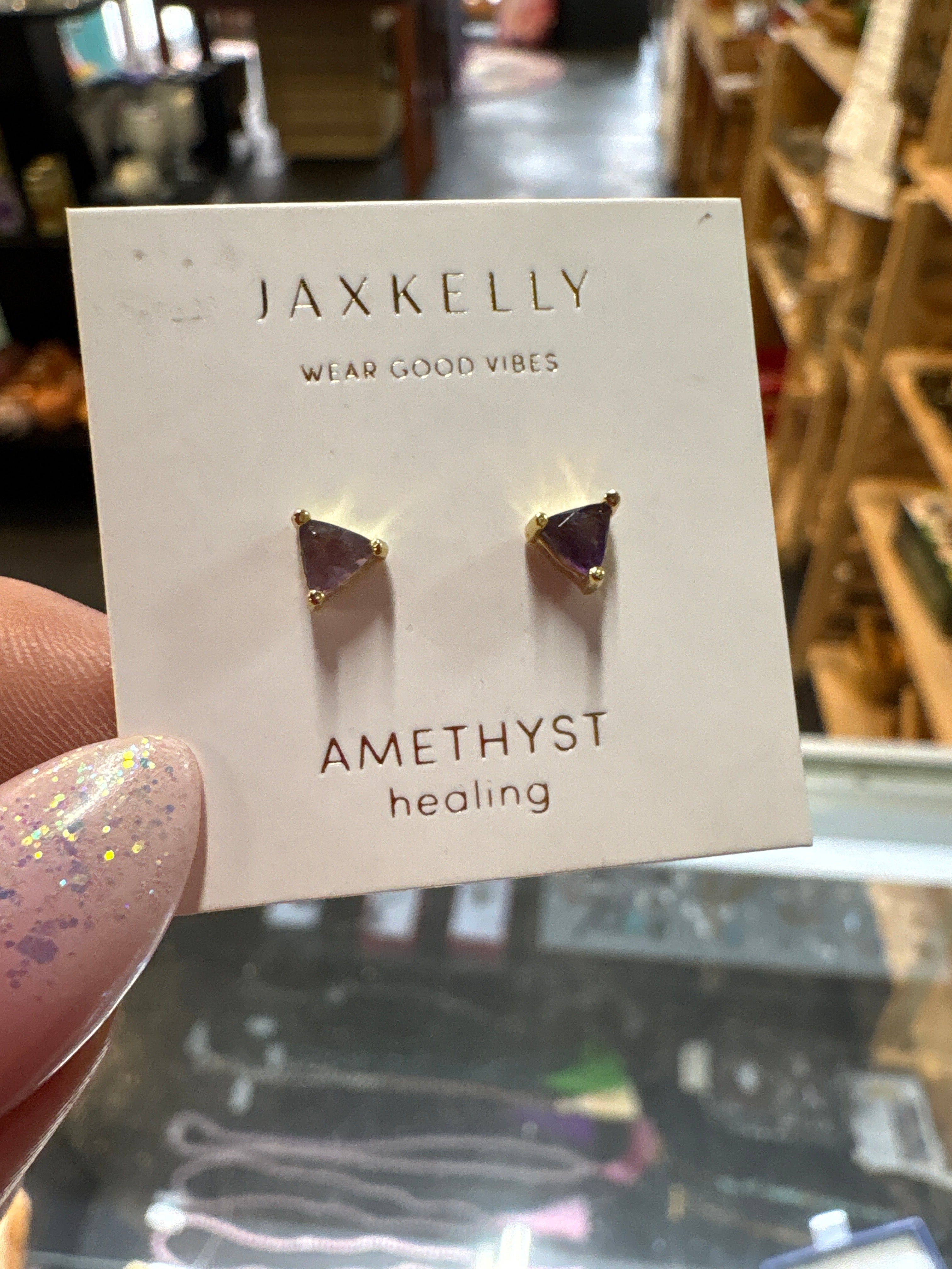 Amthyst Stud Earrings