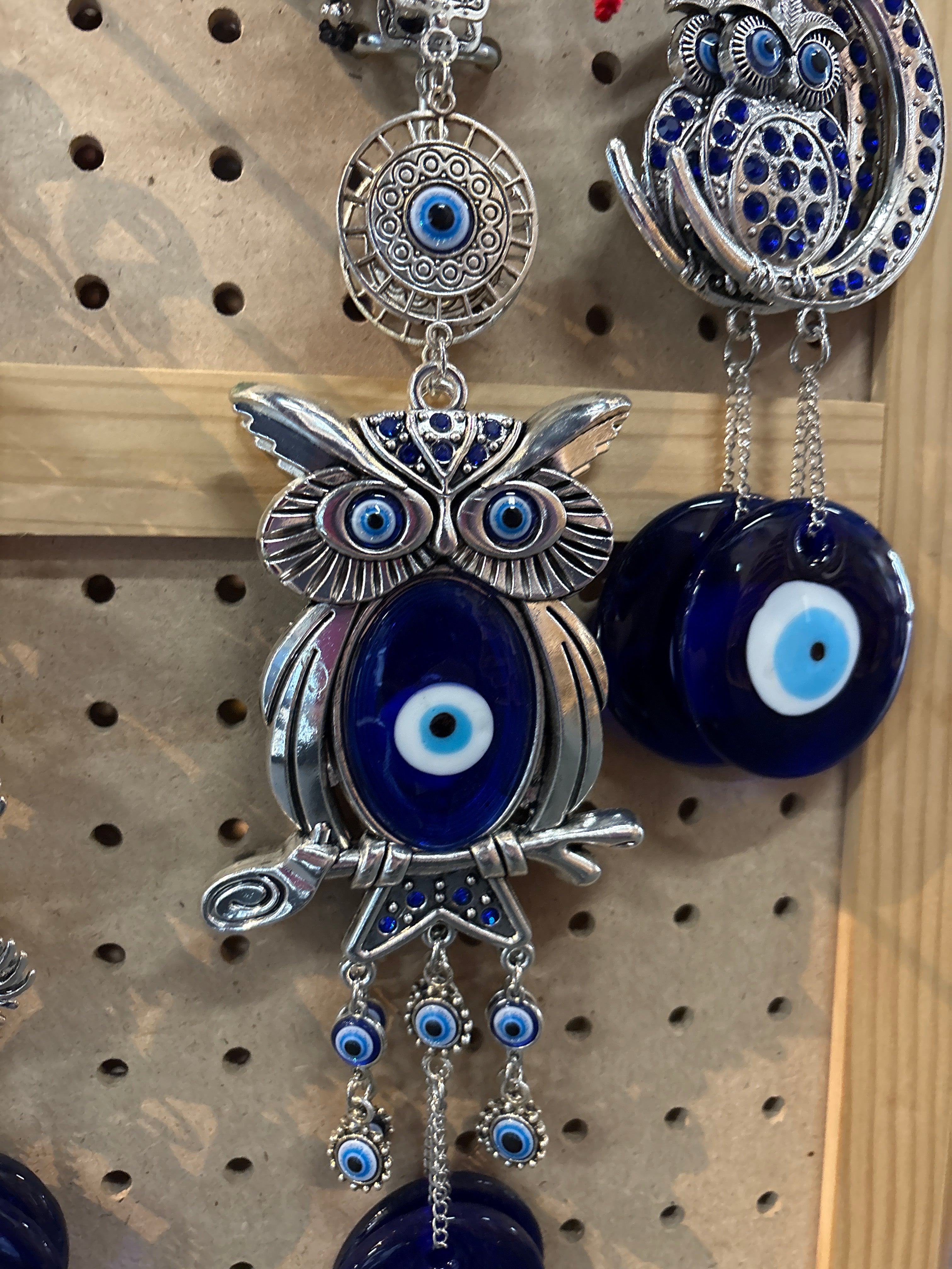 Evil Eye Wall Hanging Owl