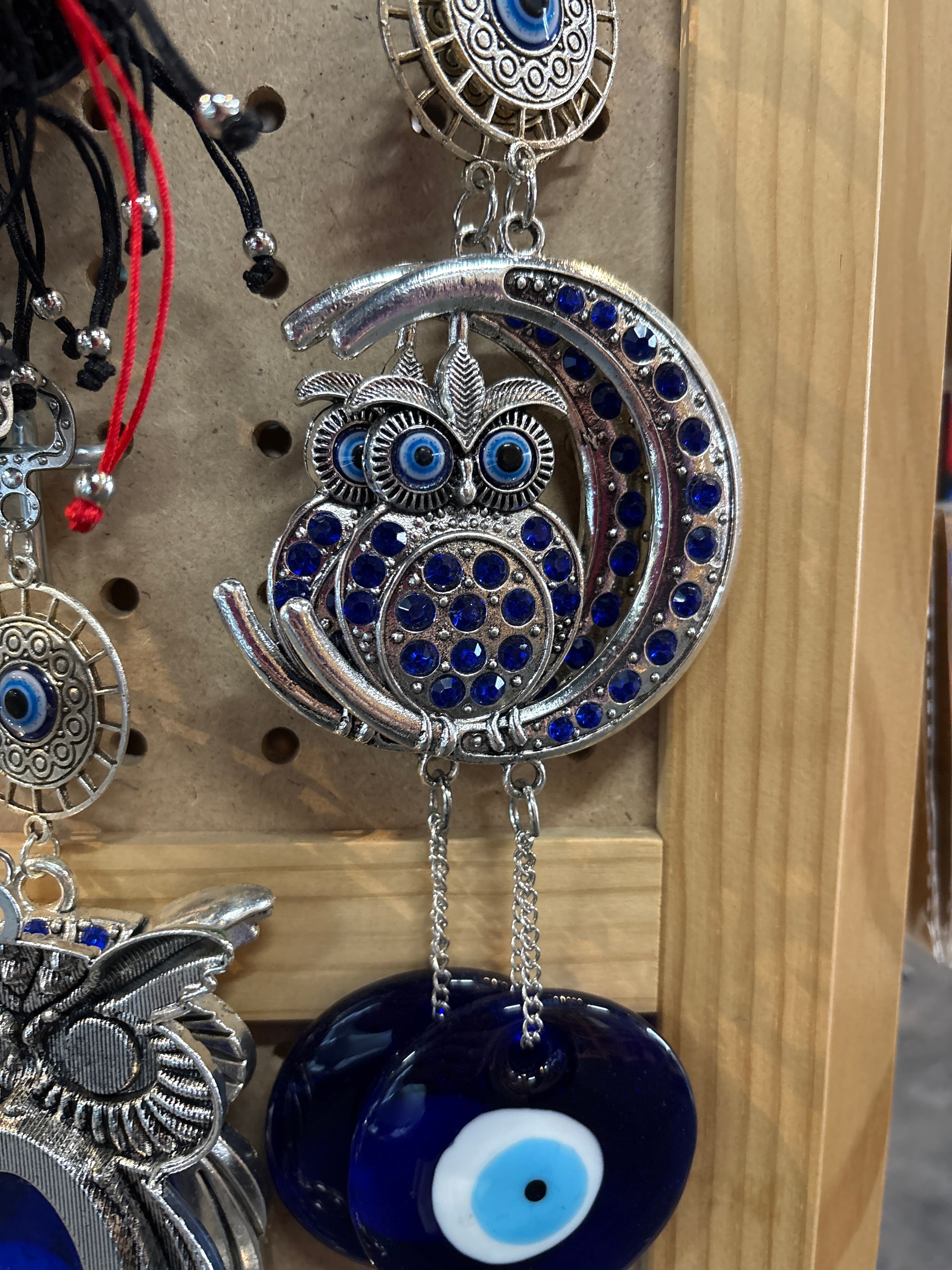 Evil Eye Wall Hanging Owl & Moon