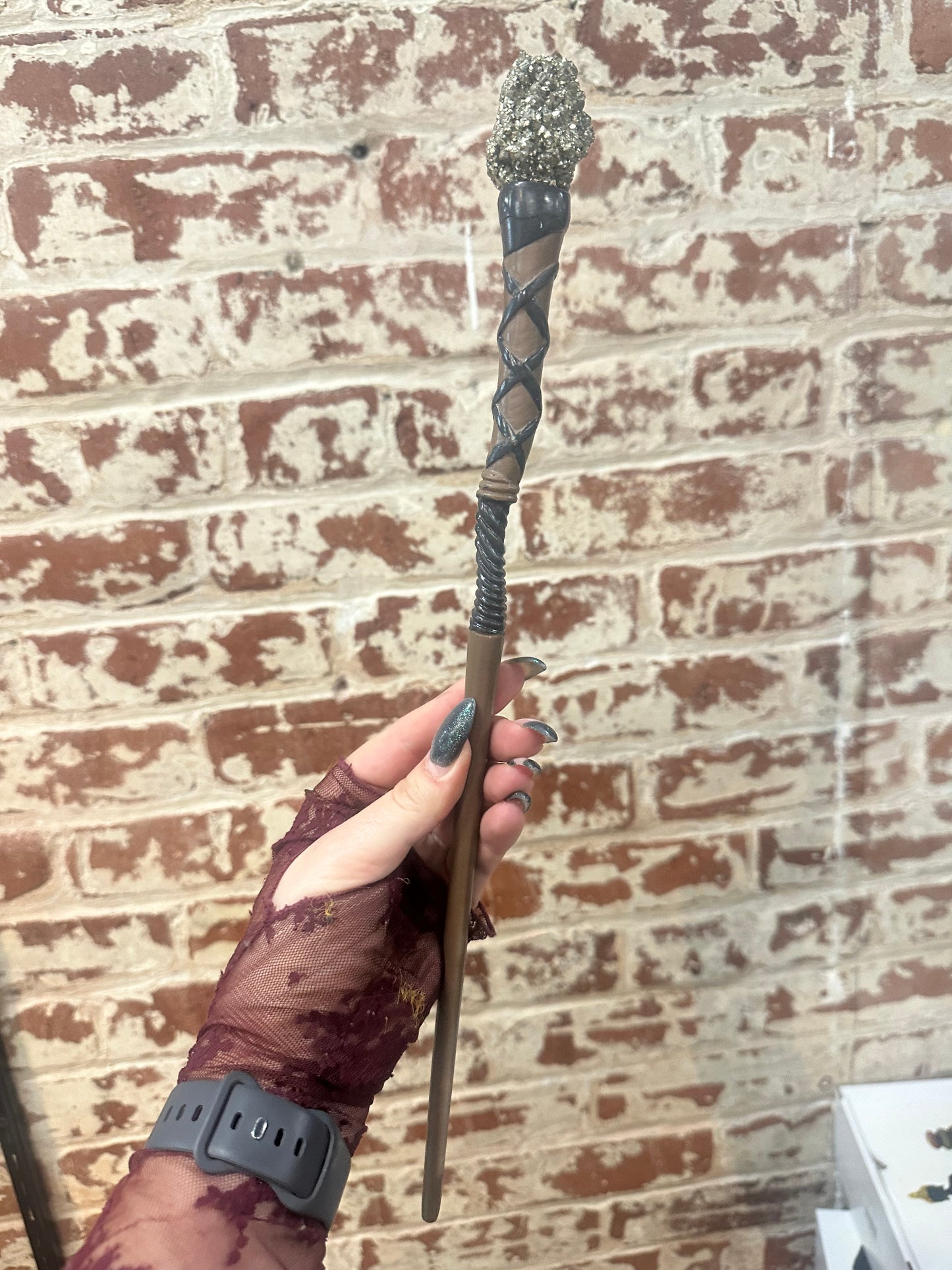 Pyrite Crystal Enchantment Wand