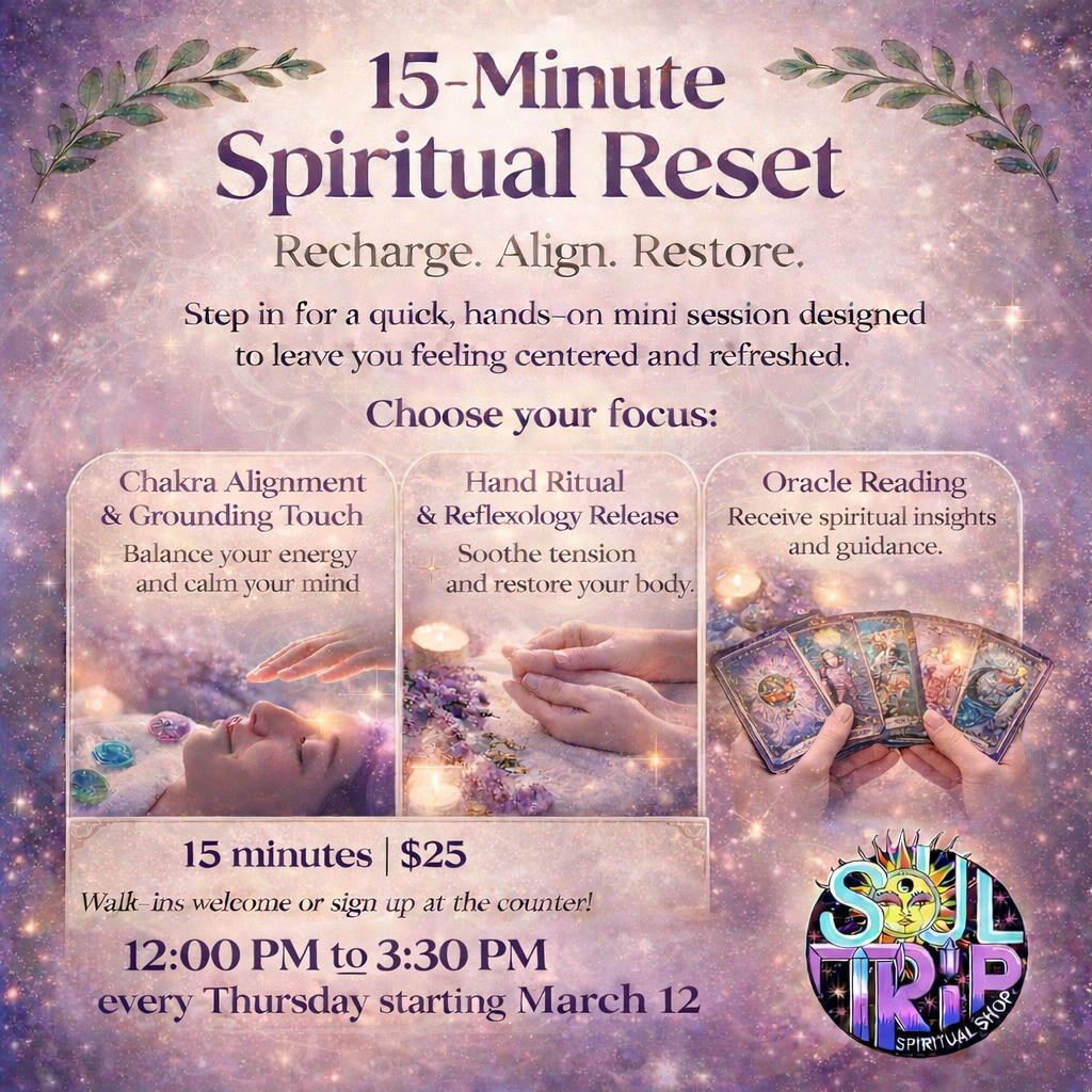 Walk-in Event- 15 Minute Spiritual Reset every Thursday