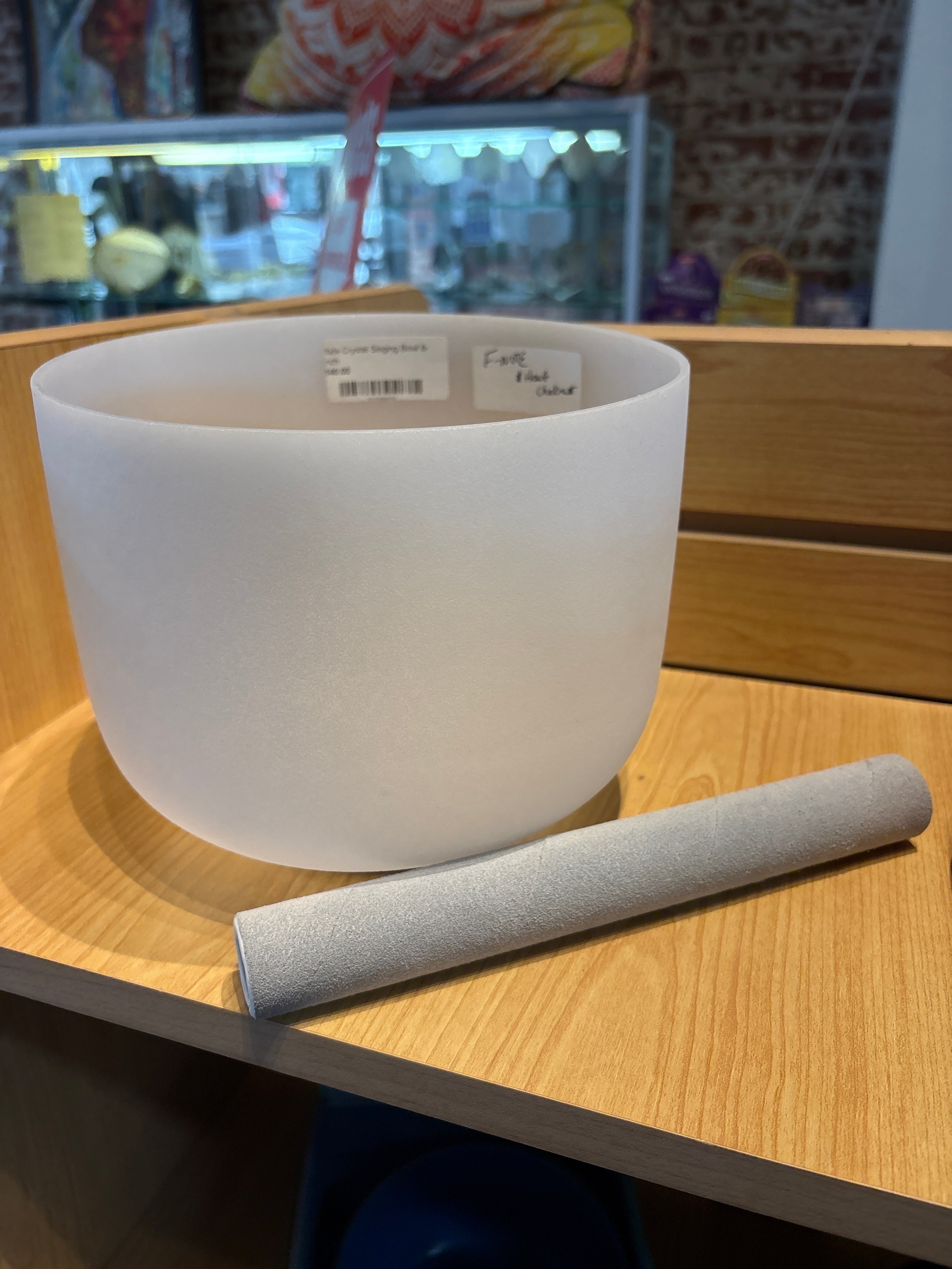 Crystal White Singing Bowl