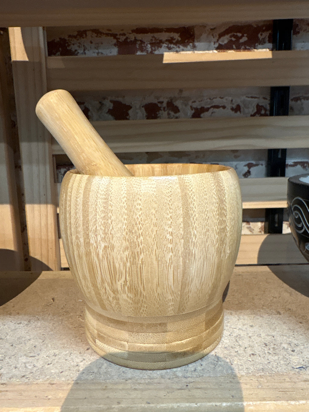 Wood Mortar & Pestle