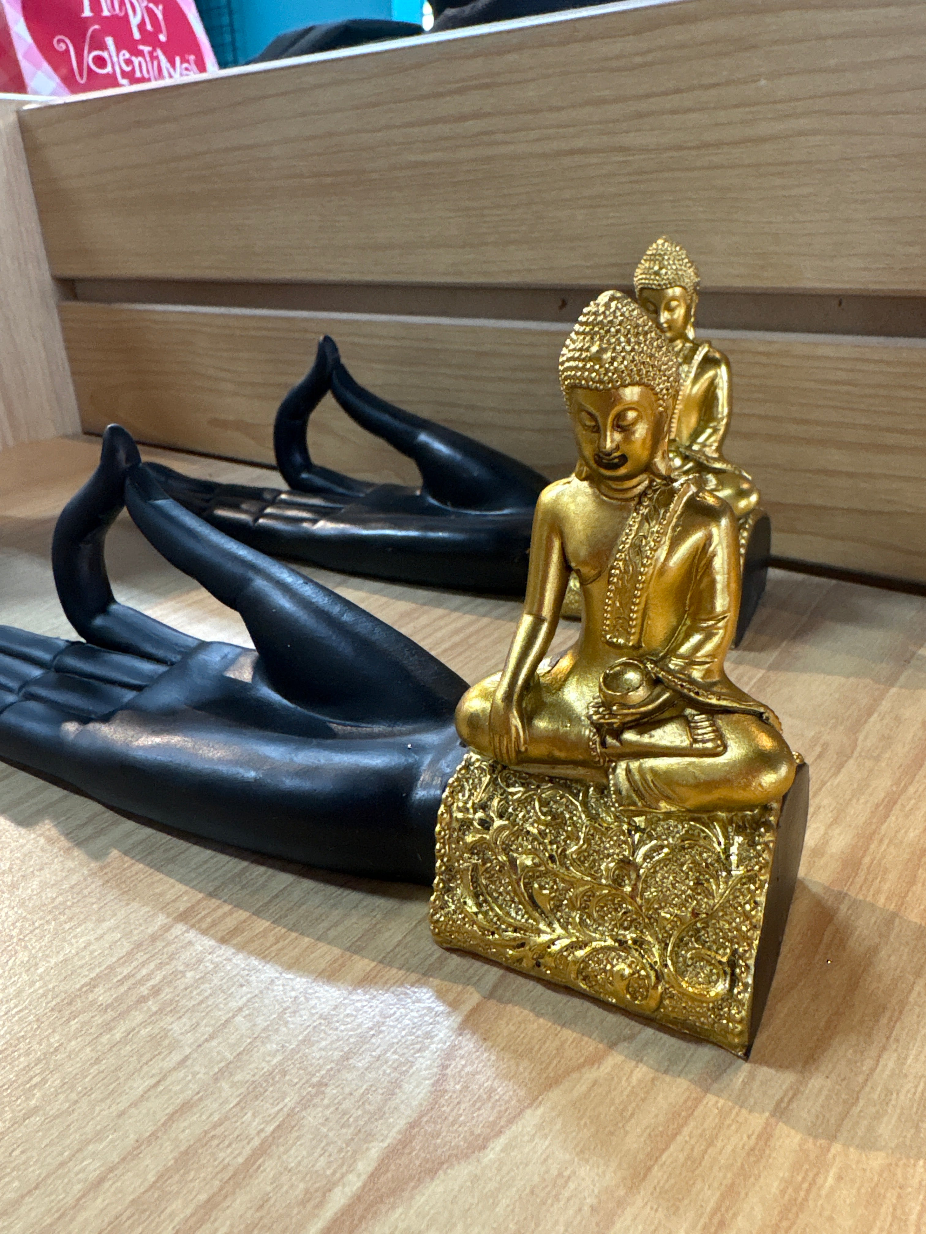 Gold Buddha Hand Stick/Multi purpose Incense Burner