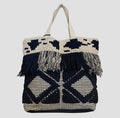 Hand-woven Fringe Tote Bag