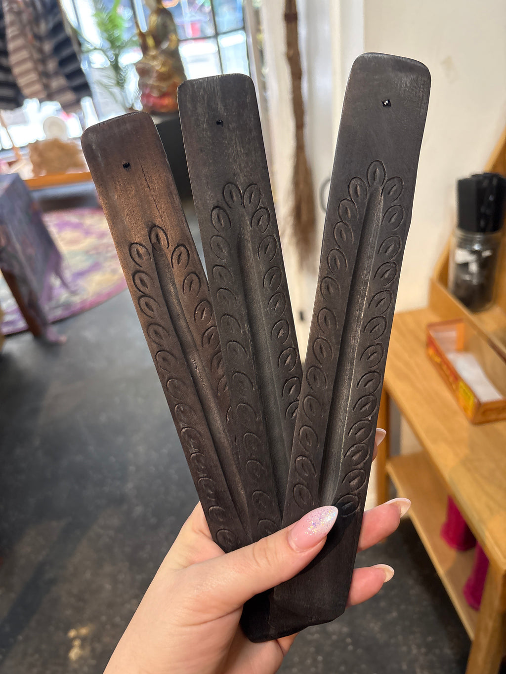 Wood Incense Holder