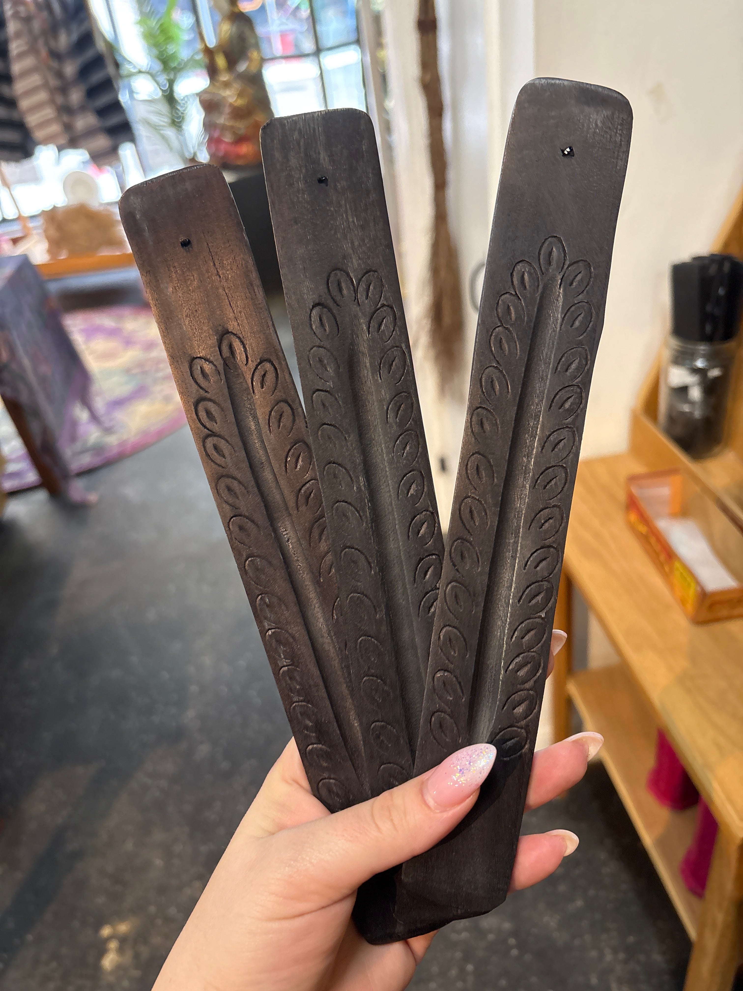 Wood Incense Holder