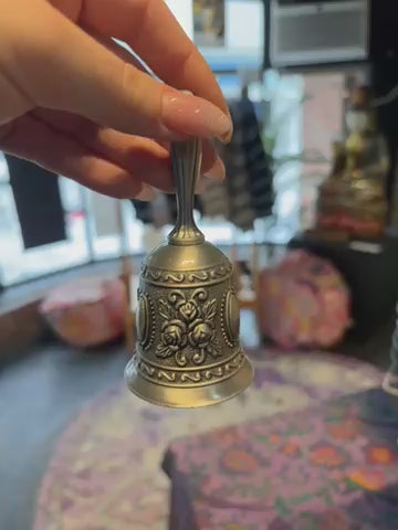 Silver Rose Bell