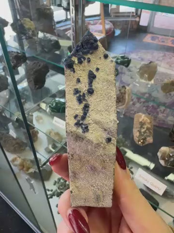 Blueberry Fluorite Point