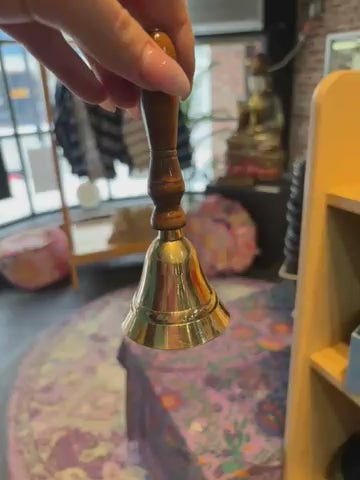 Gold Wooden Bell
