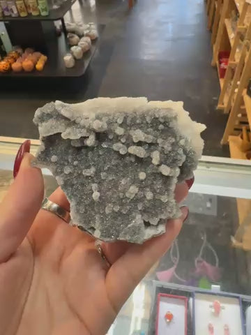 Apophylite Chalcedony Cluster