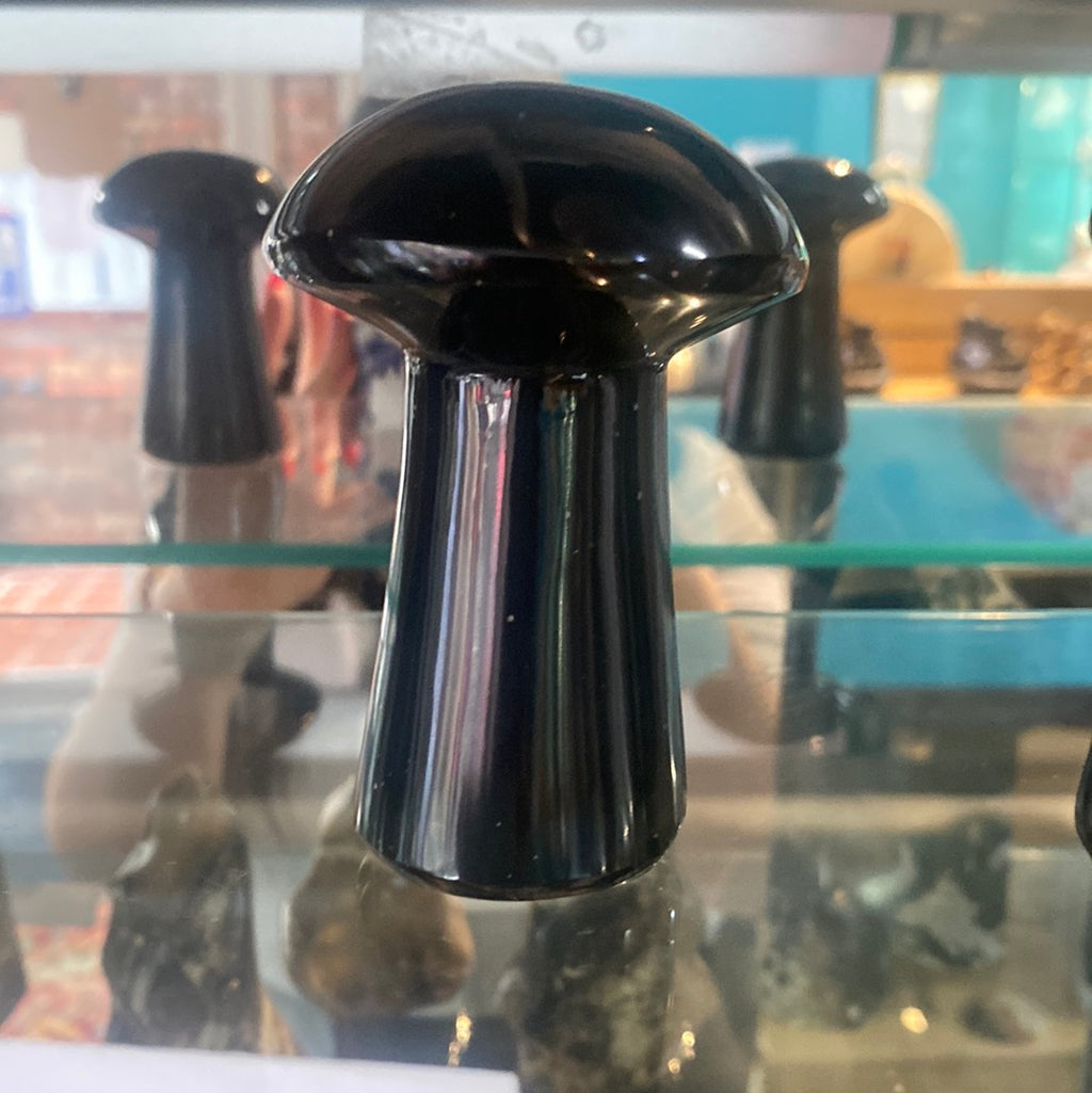 Obsidian Mushroom Large