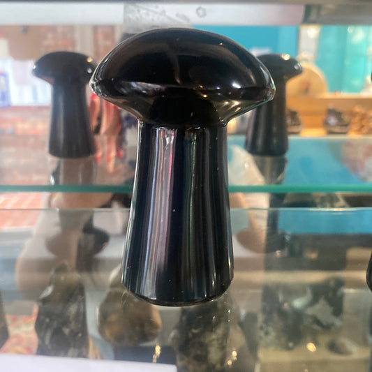 Obsidian Mushroom Large