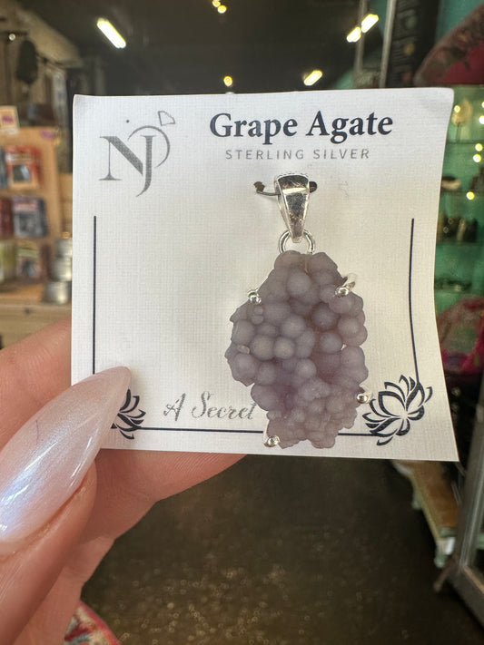 Grape Agate Pendant