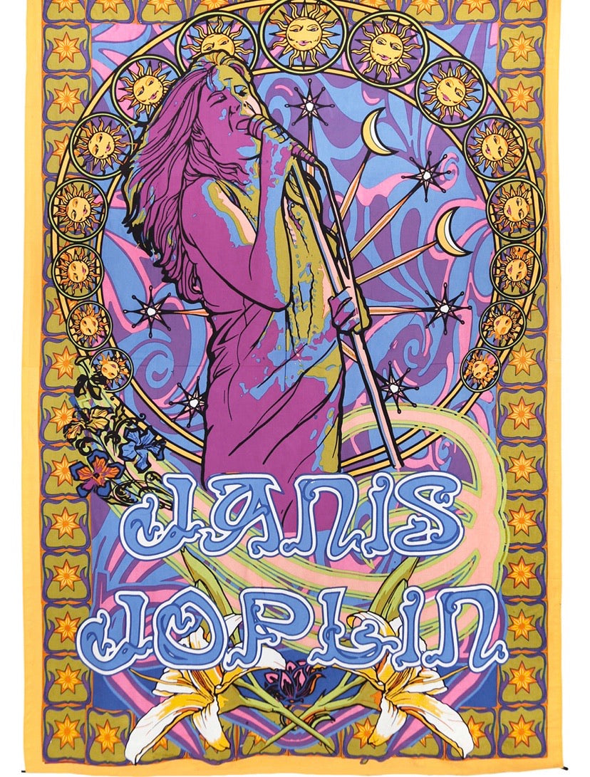 Janis Joplin Tapestry 60x90