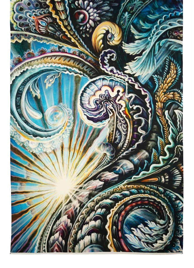 Solstice Heady Art Print Tapestry 53x85 - Artwork by Randal Roberts